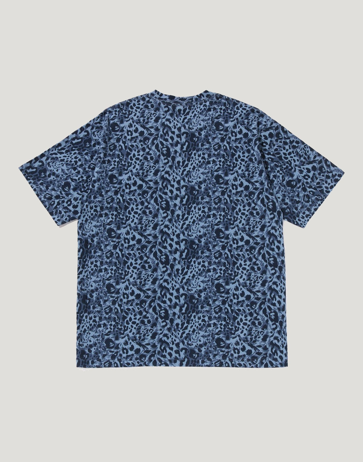 WILD LEOPARD PATTERN COLLEGE RELAXED FIT TEE MENS