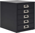 White 5 Drawer Metal Filing Cabinet D330621