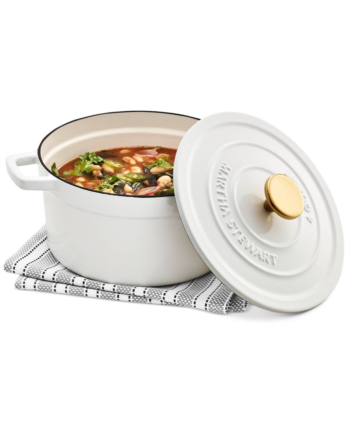 4-Qt. Enameled Cast Iron Round Dutch Oven W3911
