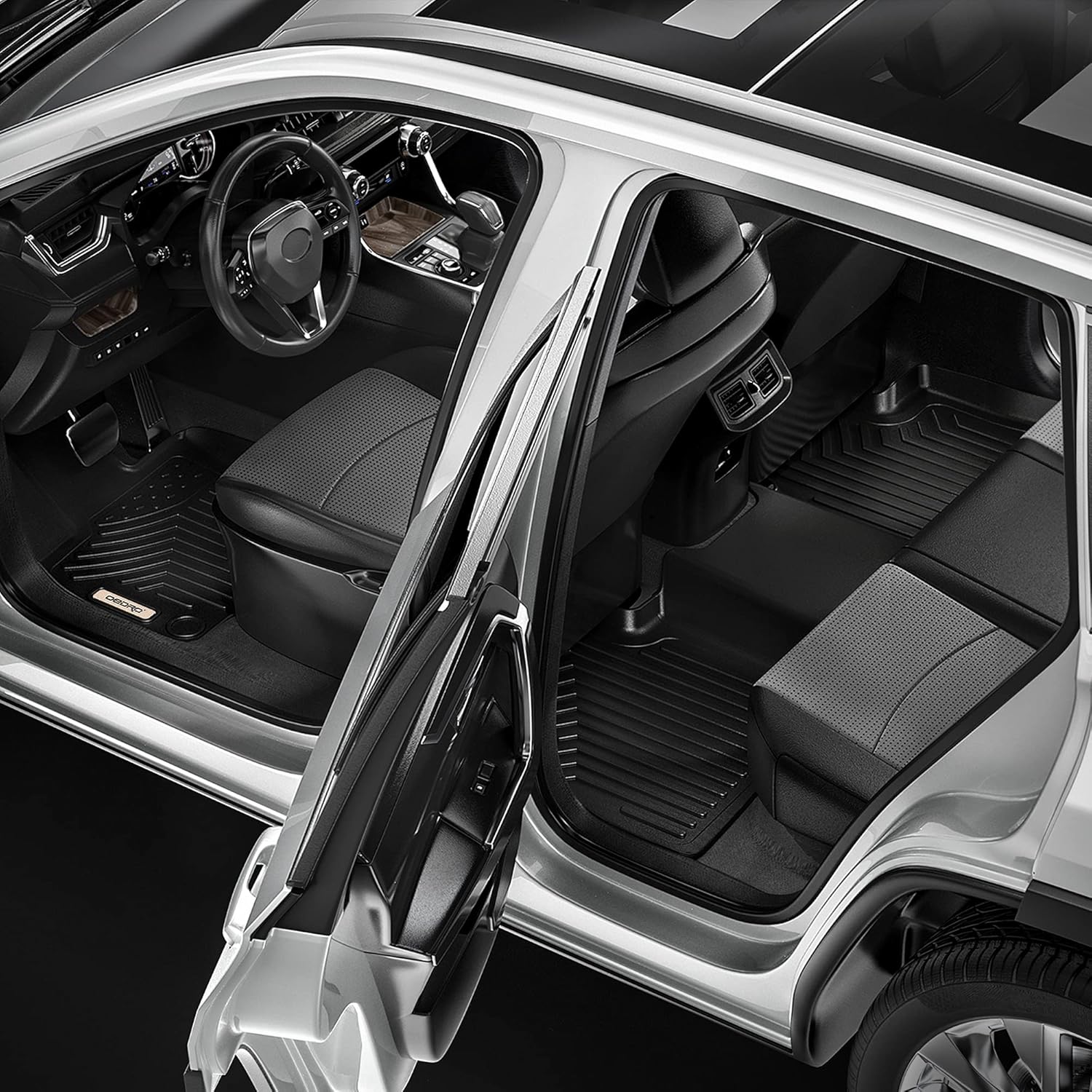 Black TPE All Weather Floor Mats G821305