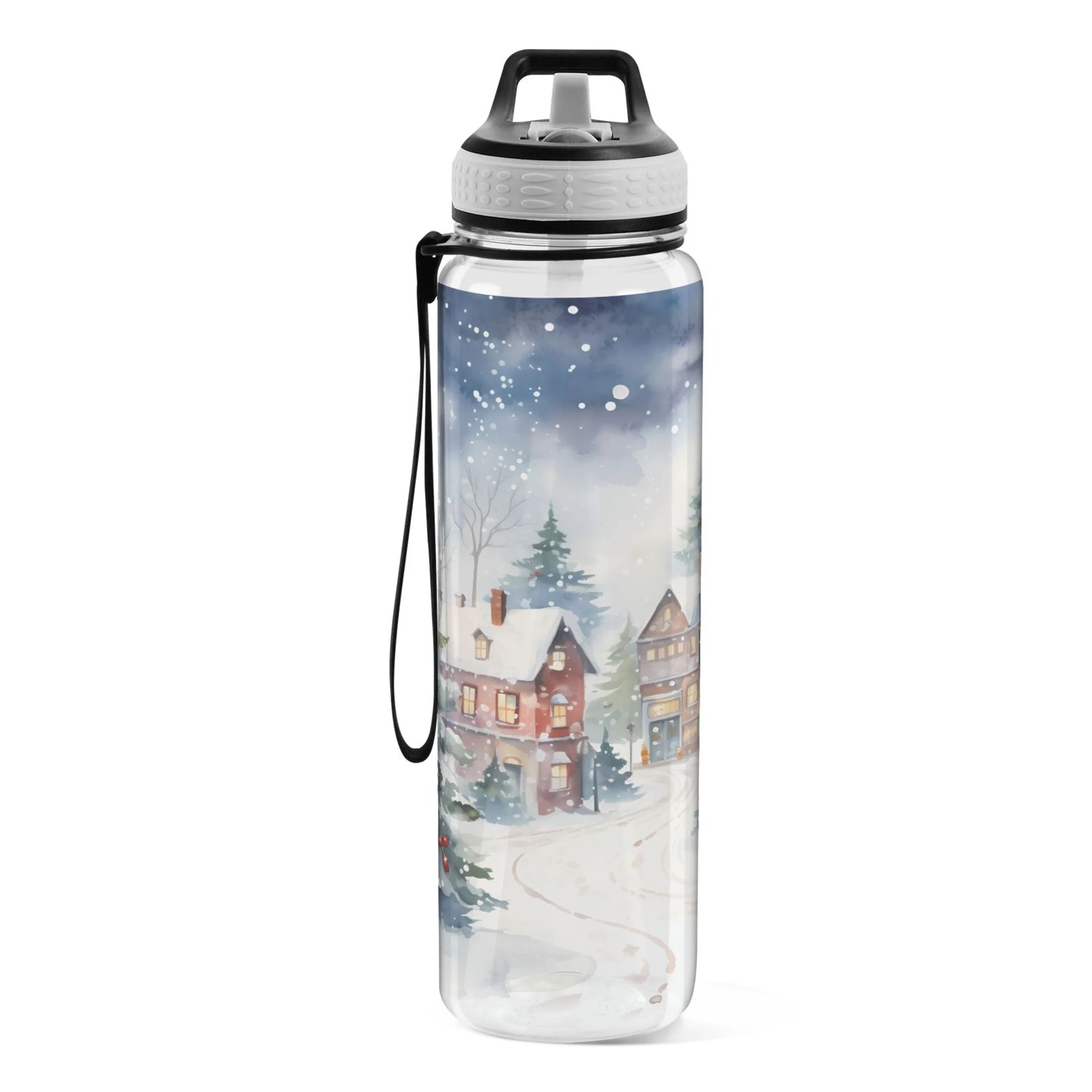 32oz Tritan Water Bottle with Straw Leakproof BPA Free Clear Z95910