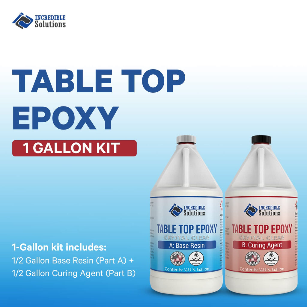 Crystal Clear Cast Tabletop Epoxy, 1 Gallon Pack of 2 H1547