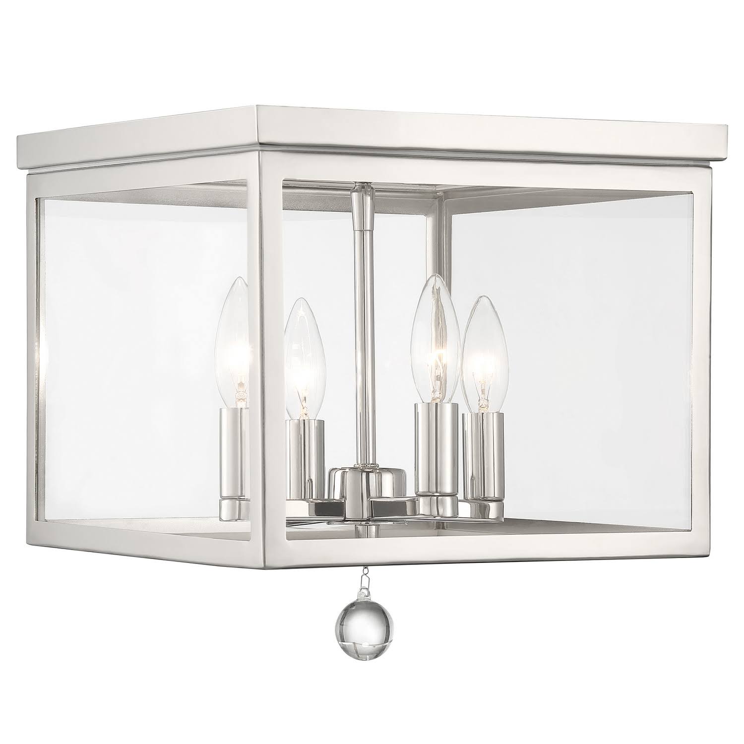 4-Light Ceiling Mount Nickel F49608