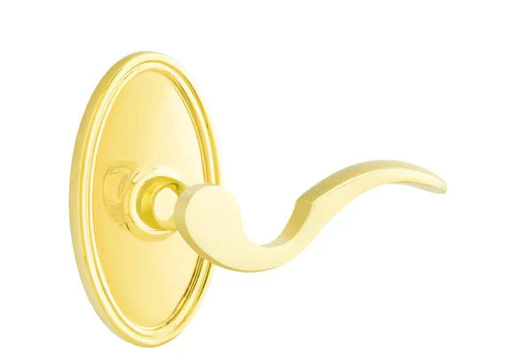 Unlacquered Brass Passage Lever Set P4812
