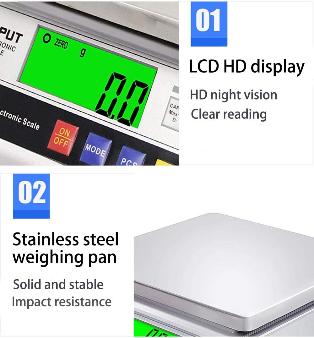 5kg x 0.1g Digital Electronic Balance Scale W68793