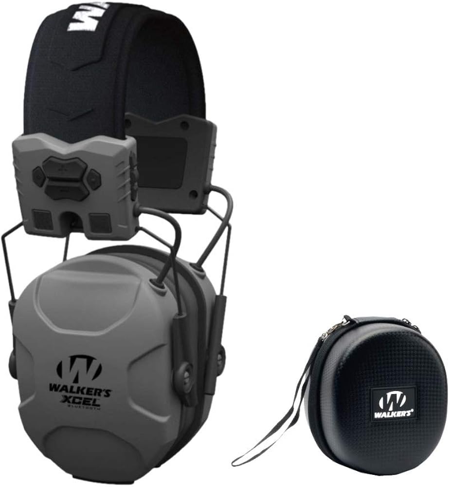 Digital Electronic Muff with Bluetooth Hearing Protection Case Bundle (2 Items) M38782