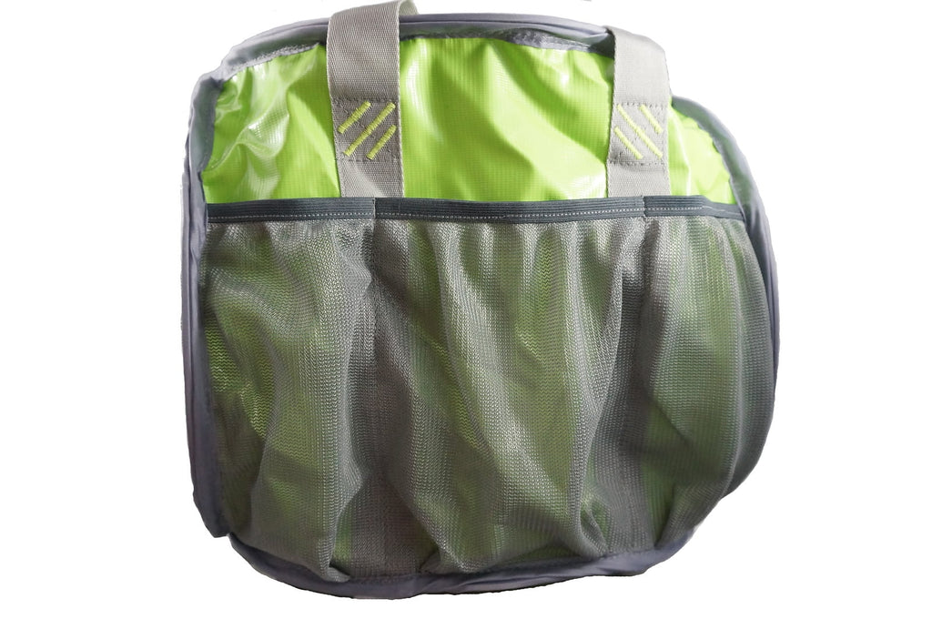 Heavy Duty Trunk Organizer Cargo Bag with Lime Green / Silver N101