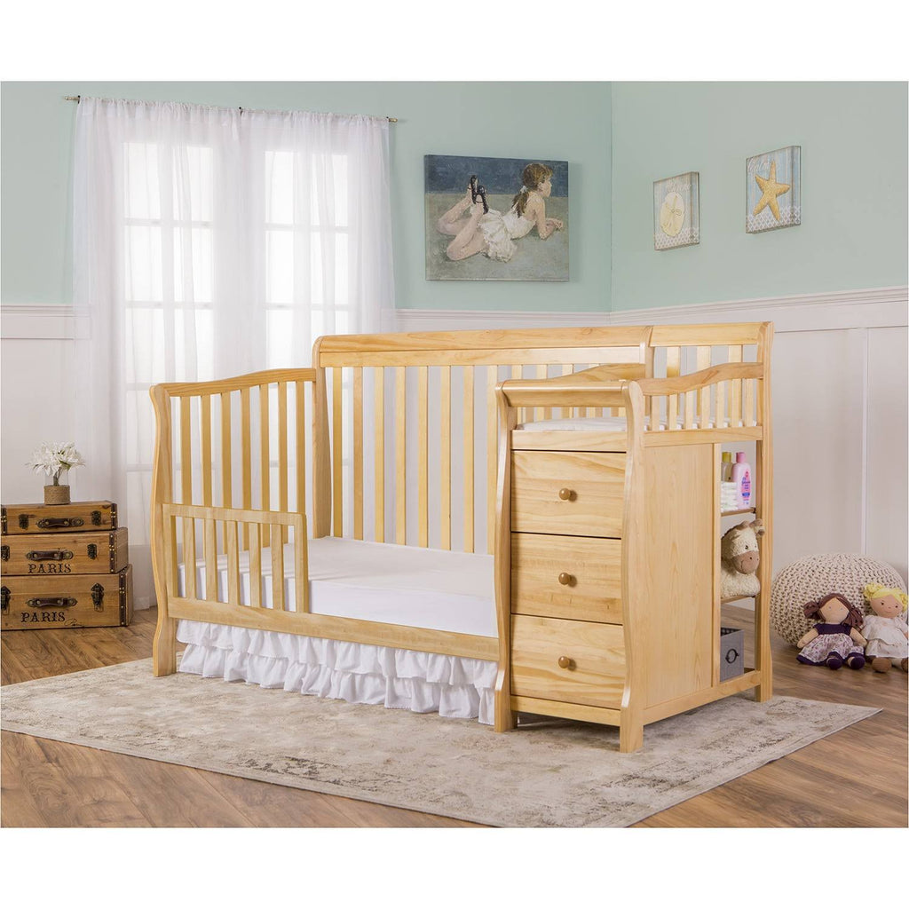 5-in-1 Convertible Crib with Changer - Natural J586