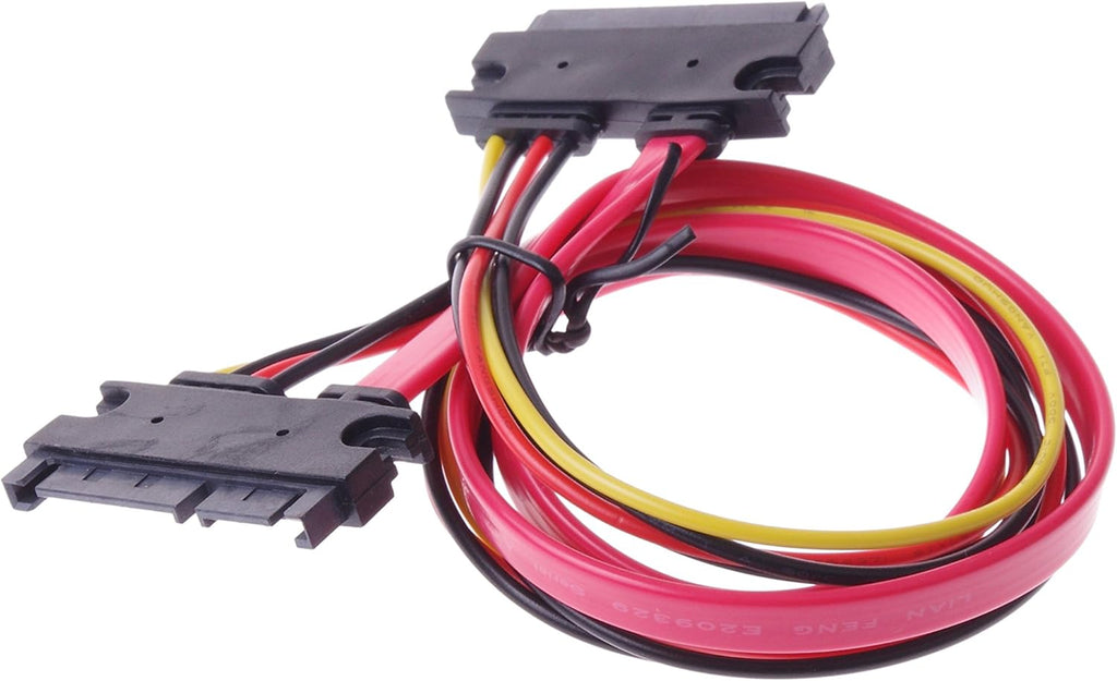 22-pin Sata Male to Female Data and Power Combo Extension Cable - 20inch M820