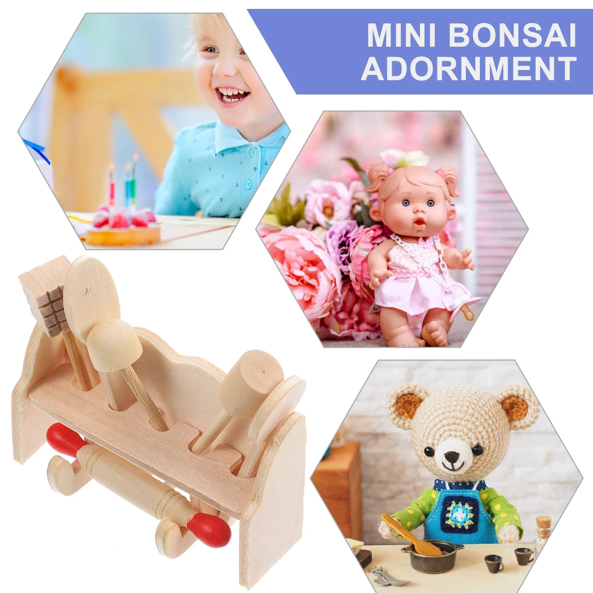 Mini Dollhouse Kitchenware Kids Toys P9205