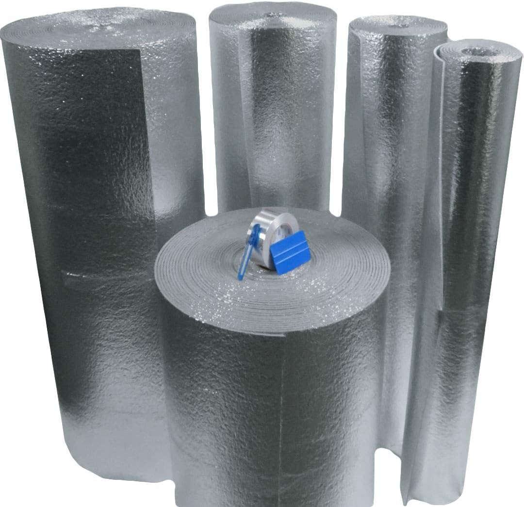 4'x100' Car Vehicle Insulation Kit Includes 400SqFt Insulation 100' Tape Y77455