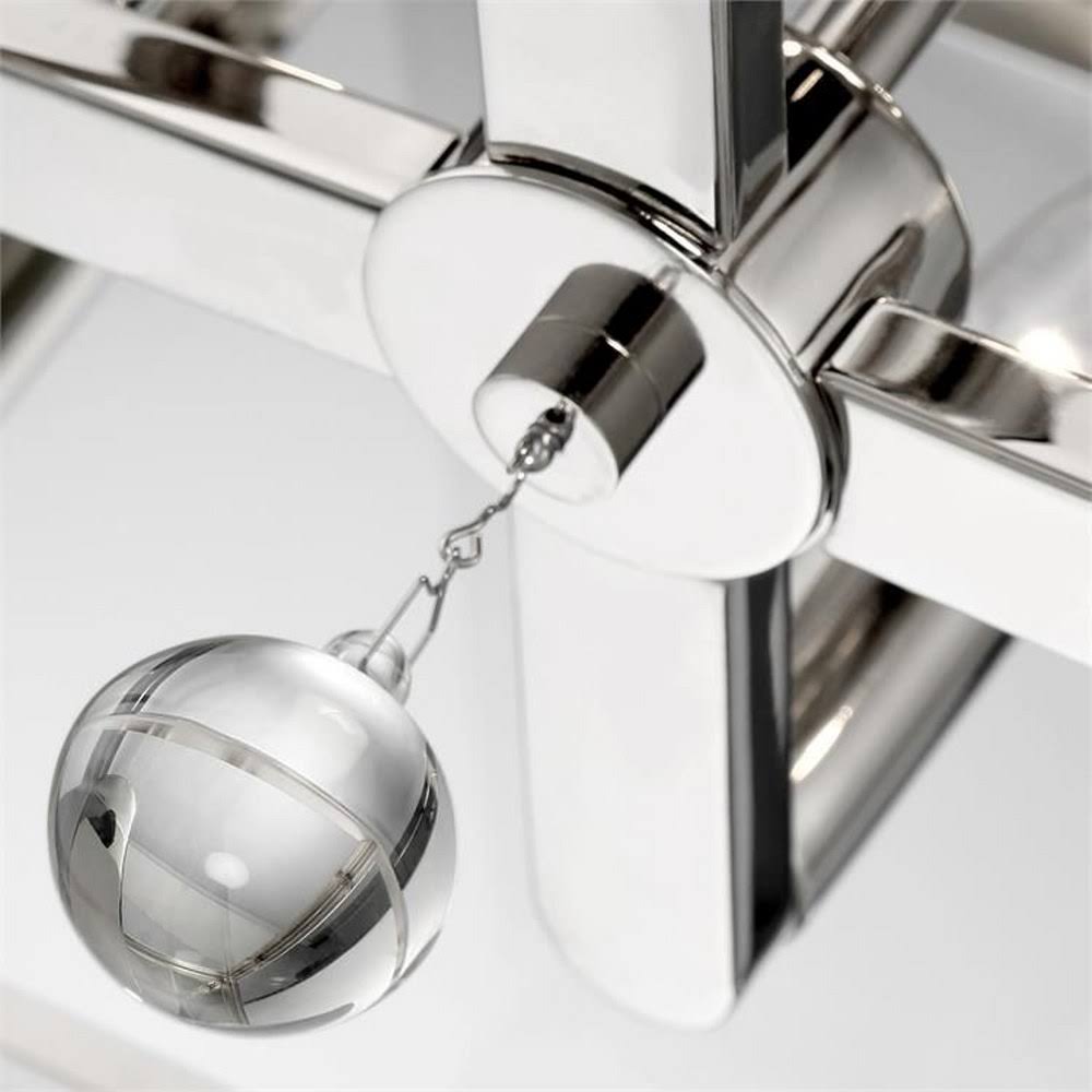 4-Light Ceiling Mount Nickel F49608