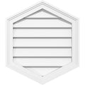 18x22W x 30x22H Vertical Peaked Surface Mount PVC Gable Vent L255671