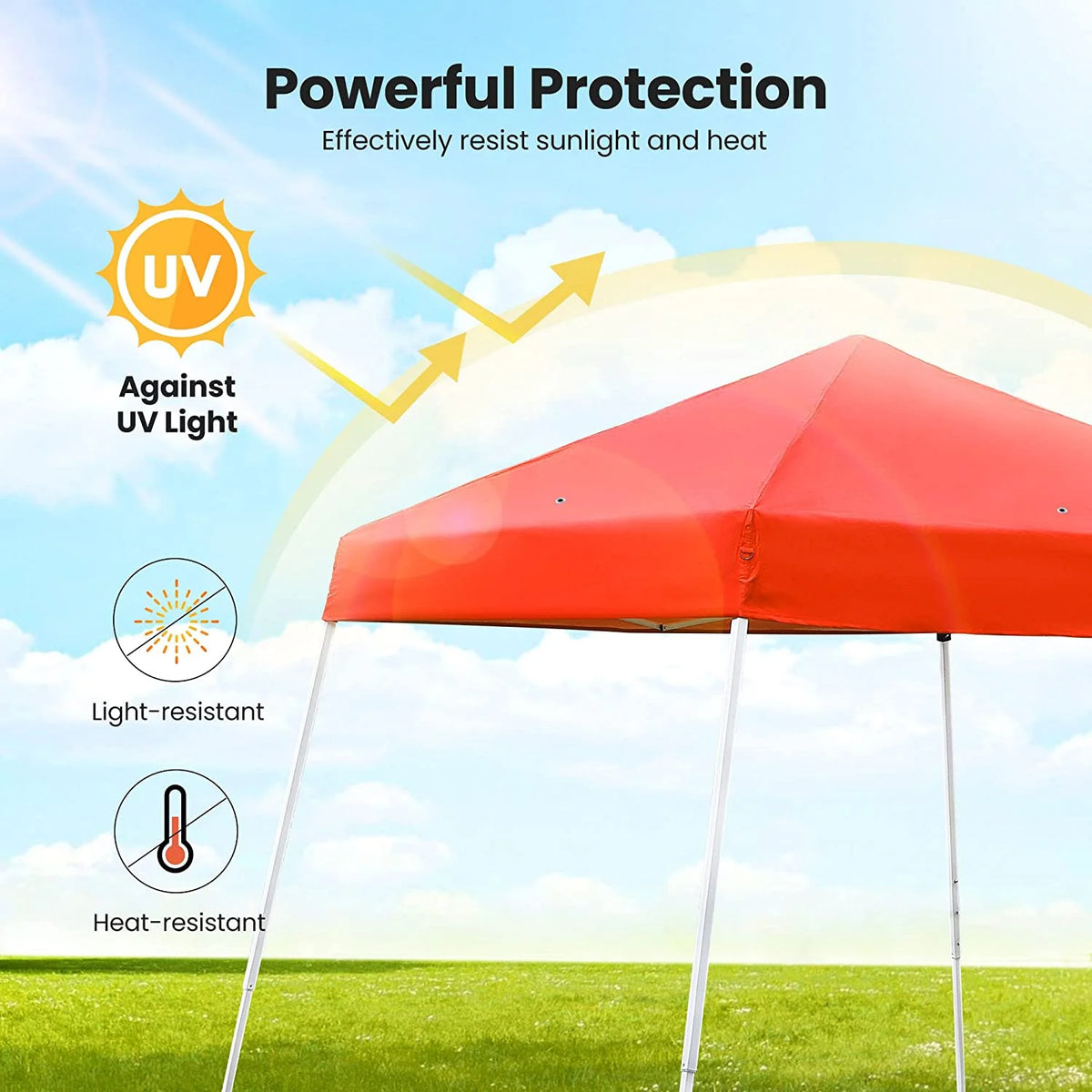 Red 8 x 8 Feet Pop Up Canopy Tent F953