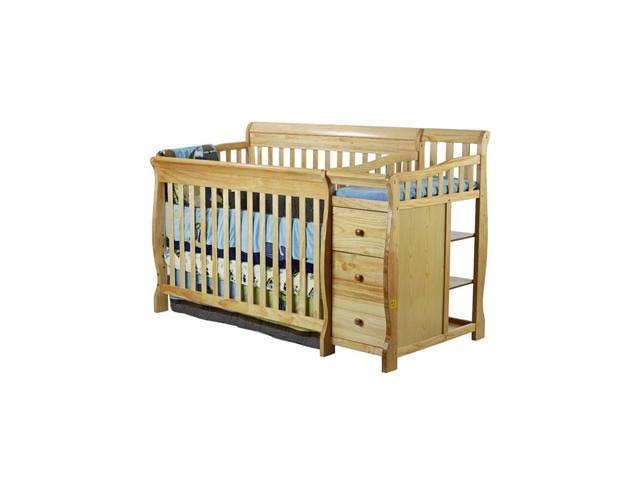5-in-1 Convertible Crib with Changer - Natural J586