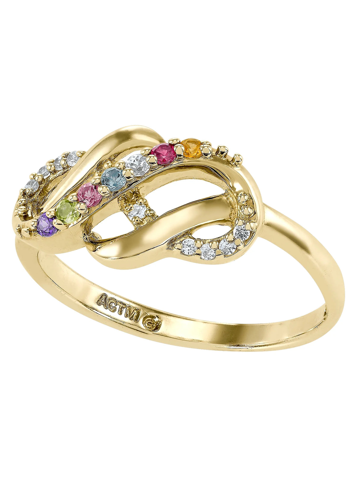 Blue Bell Ring in 10K Yellow Gold over Sterling Silver C4172