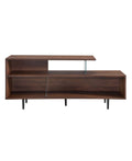 Dark Brown Wood and Glass Console I94148