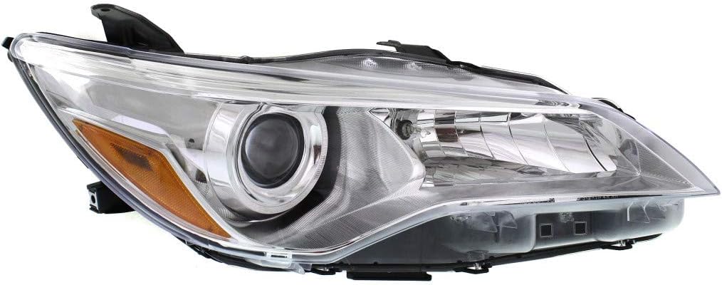 Headlight Assembly for Toyota Camry 2015 2016 2017 Passenger Side Chrome T694267