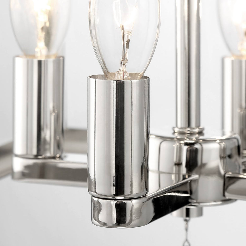 4-Light Ceiling Mount Nickel F49608