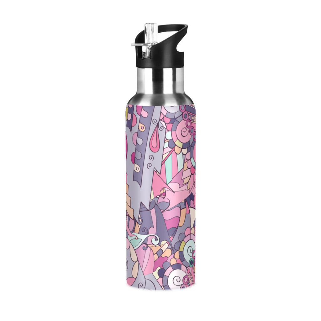 Stainless Steel Insulated Water Bottle with Straw Lid T557427
