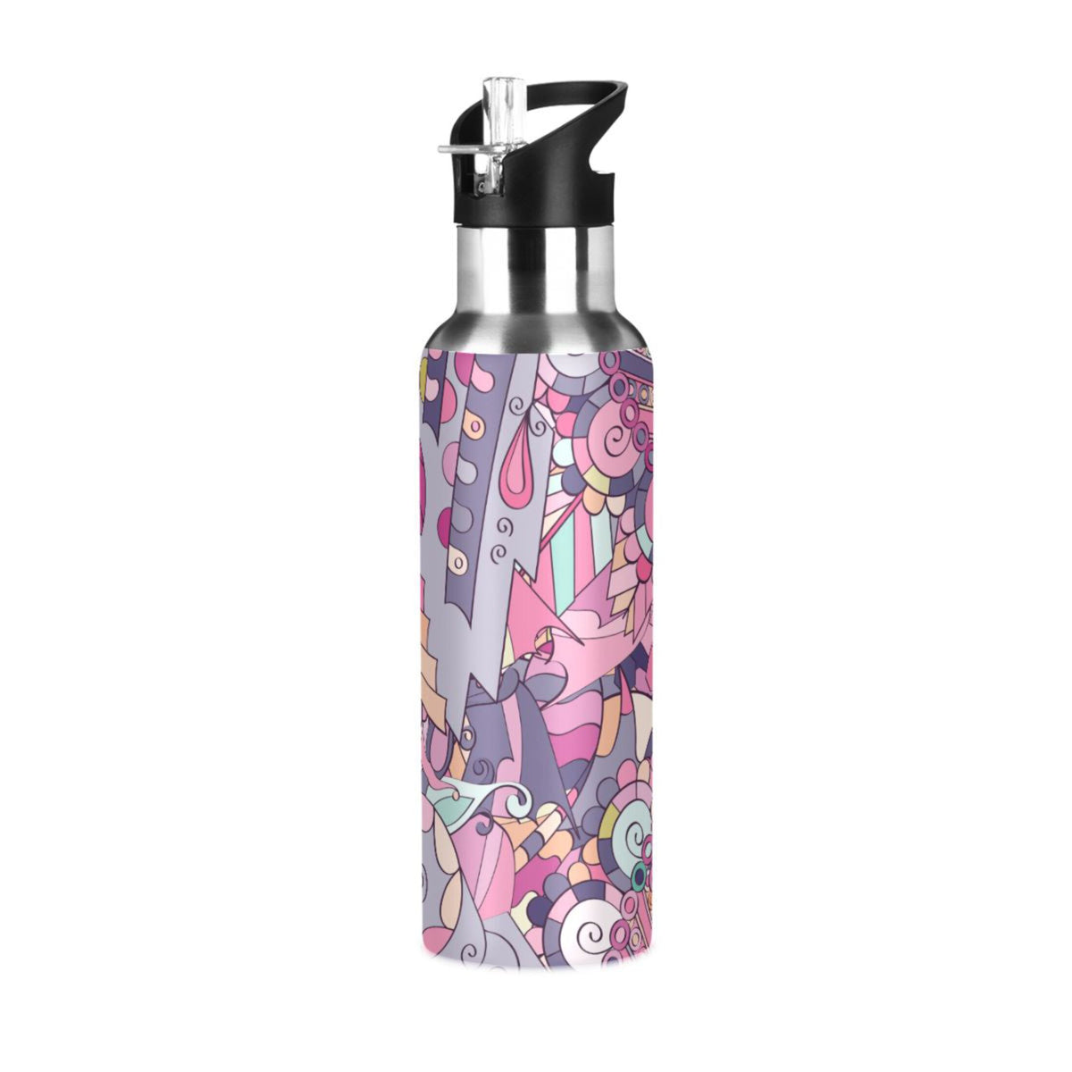 Stainless Steel Insulated Water Bottle with Straw Lid T557427