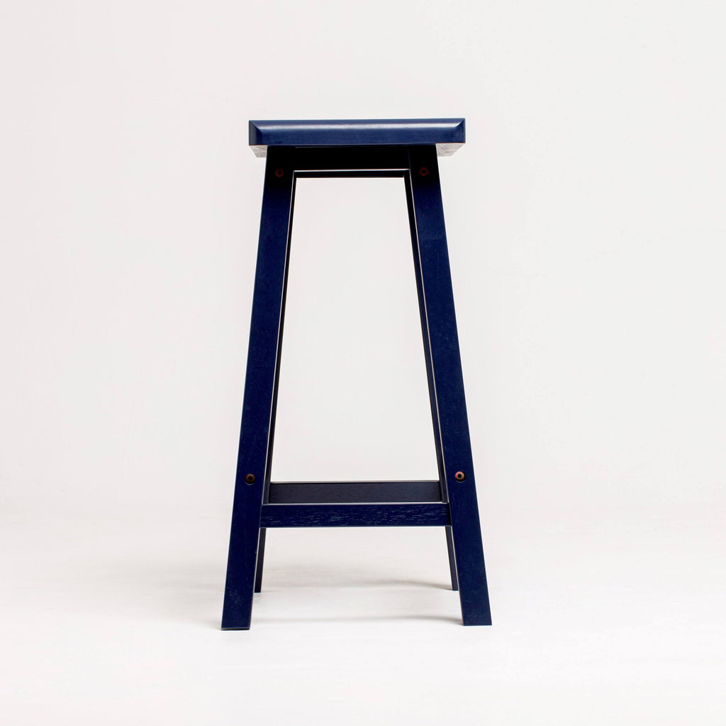 White Saddle Stool R19236