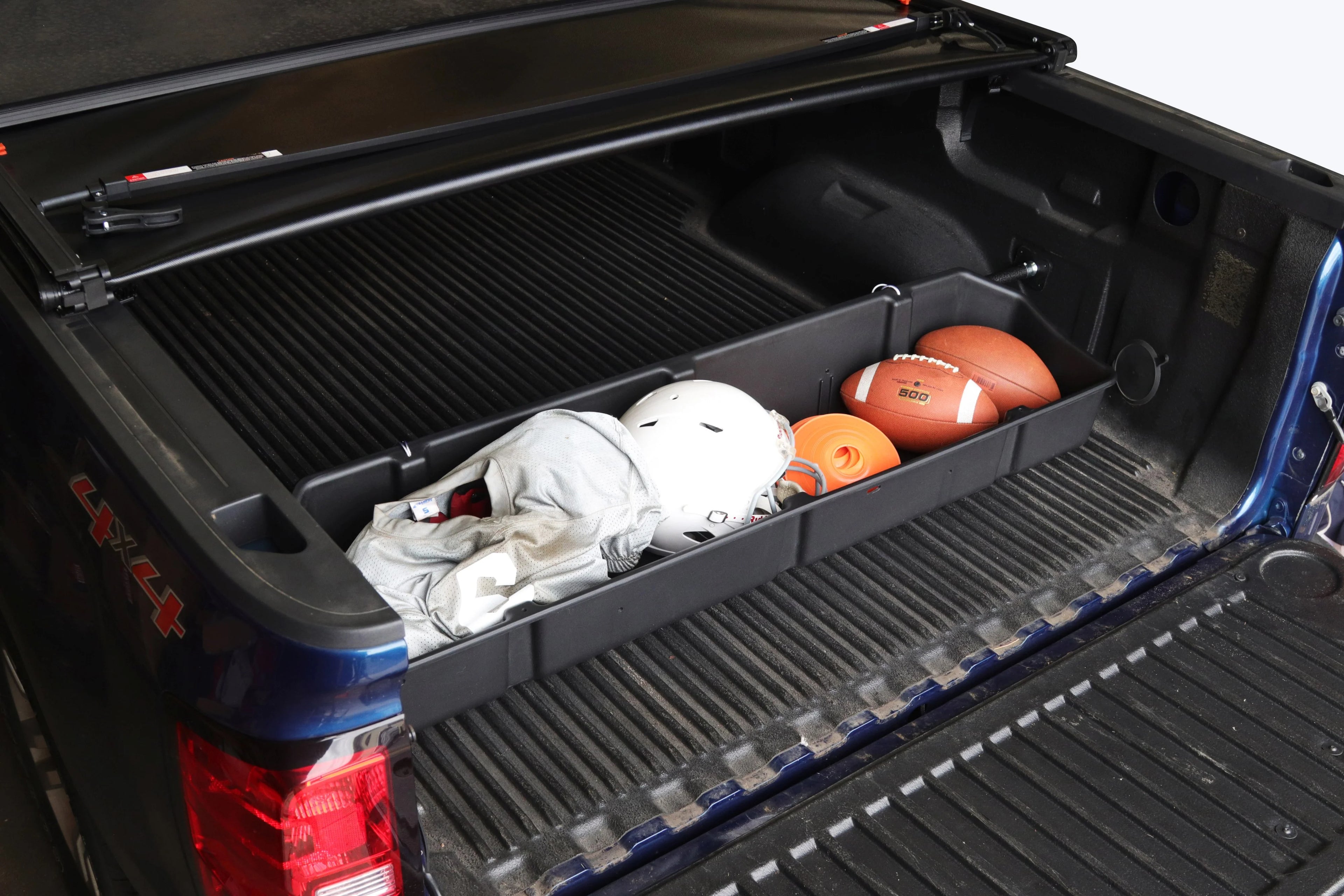 Truck Bed Storage Cargo Container with Secure Attachment System L168