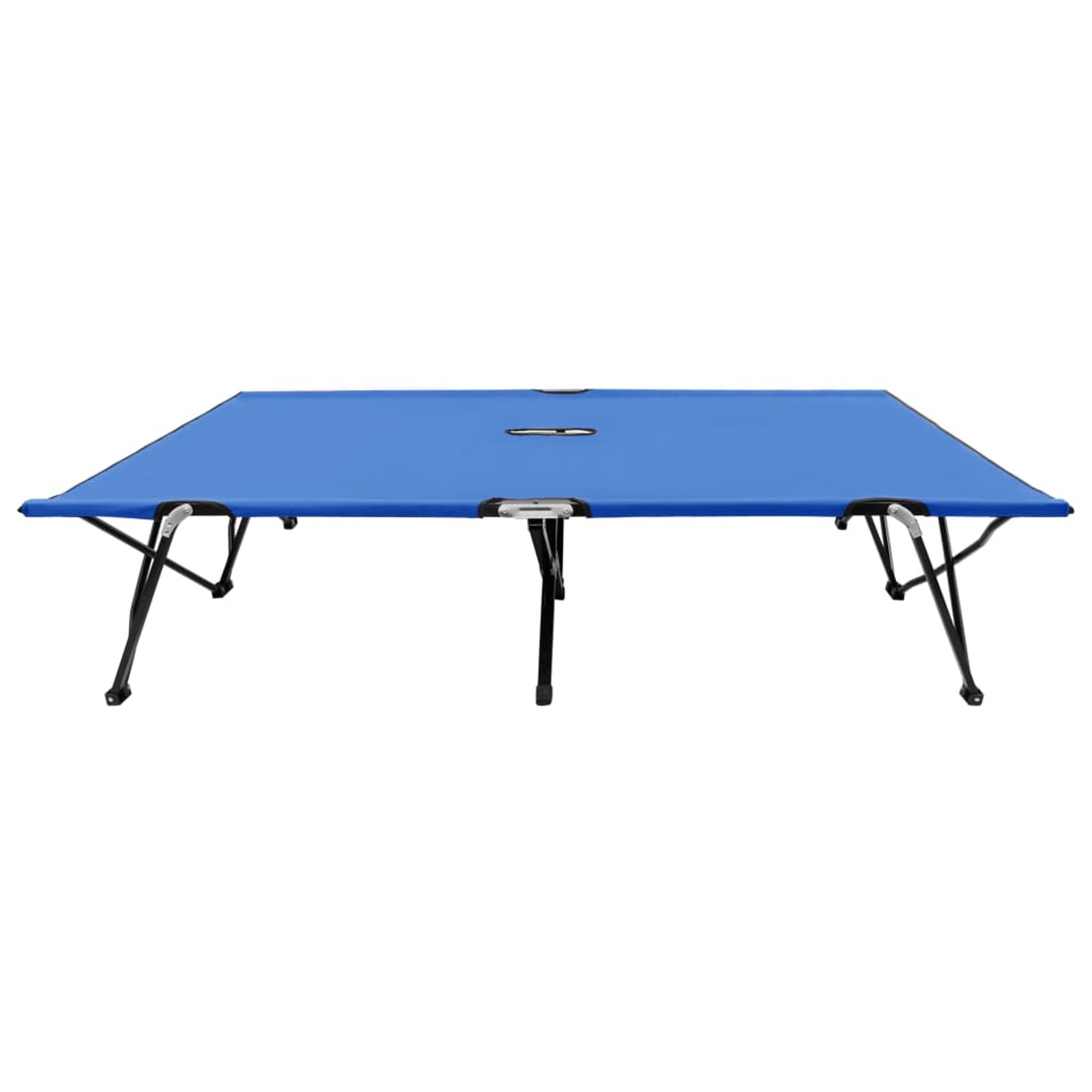 Blue Folding Fabric Steel Frame Camping Cot O570
