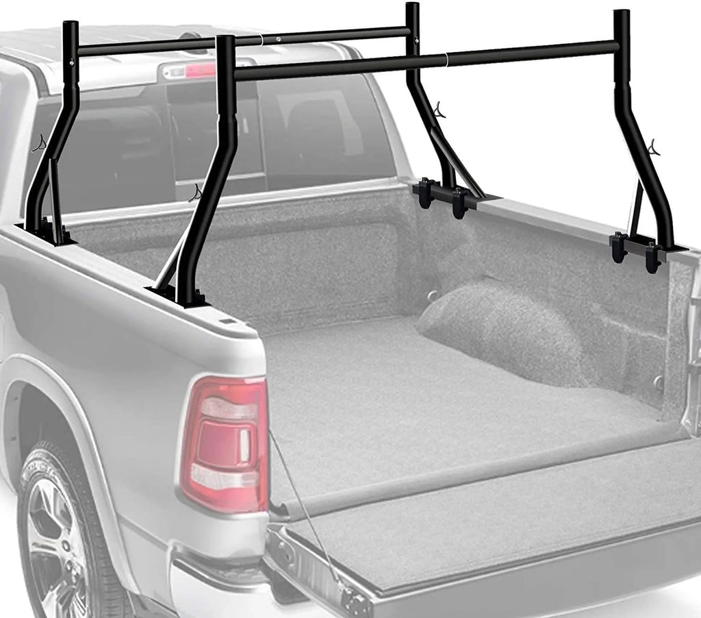 Steel Pickup Truck Ladder Rack Two Bar Set with Mounting Clamps K1556