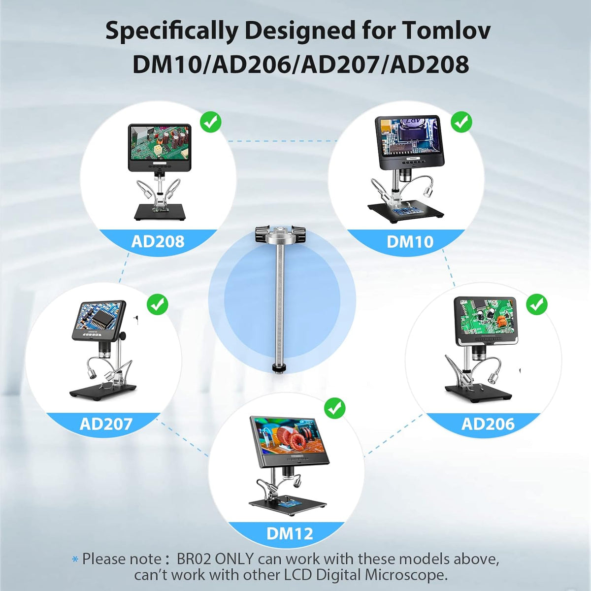 Adjustable Holder Post Support Bracket for Digital Microscope T950083