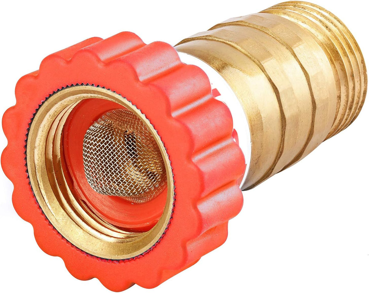 Lead-Free Brass Water Pressure Regulator, 40-50 psi, 3/4 Hose, Pack of 2 B59663
