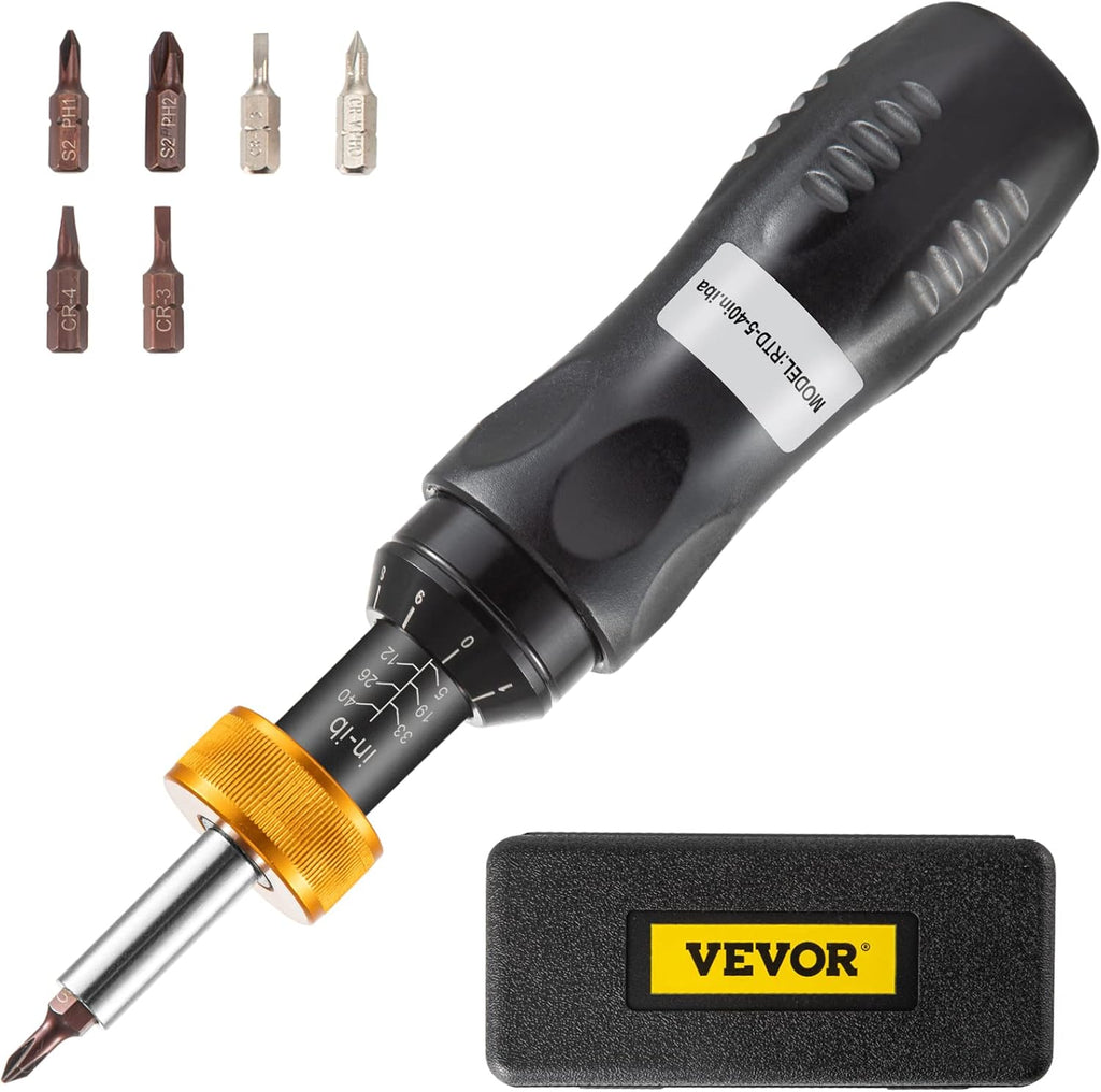 1/4 Drive Adjustable Torque Screwdriver with Bits & Case L778