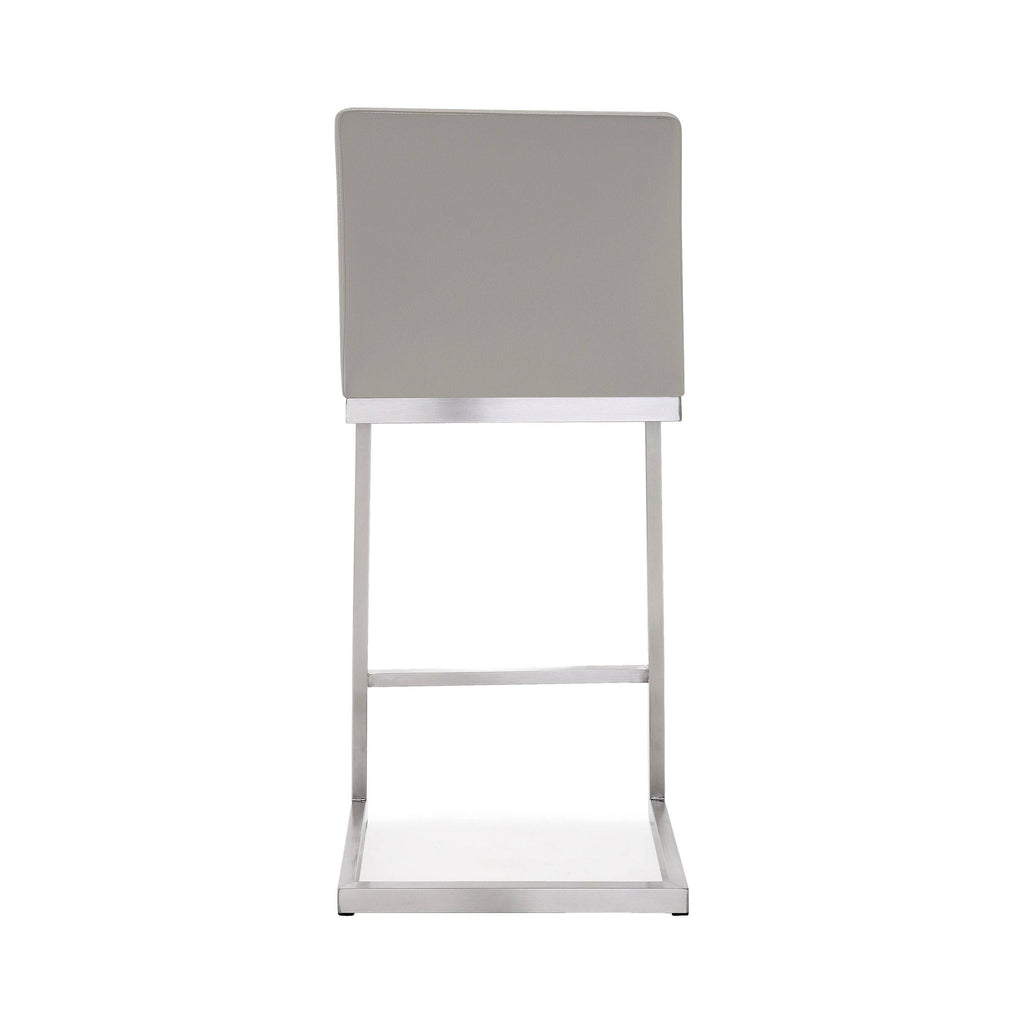 Light Grey Steel Barstool (Set of 2) A737246