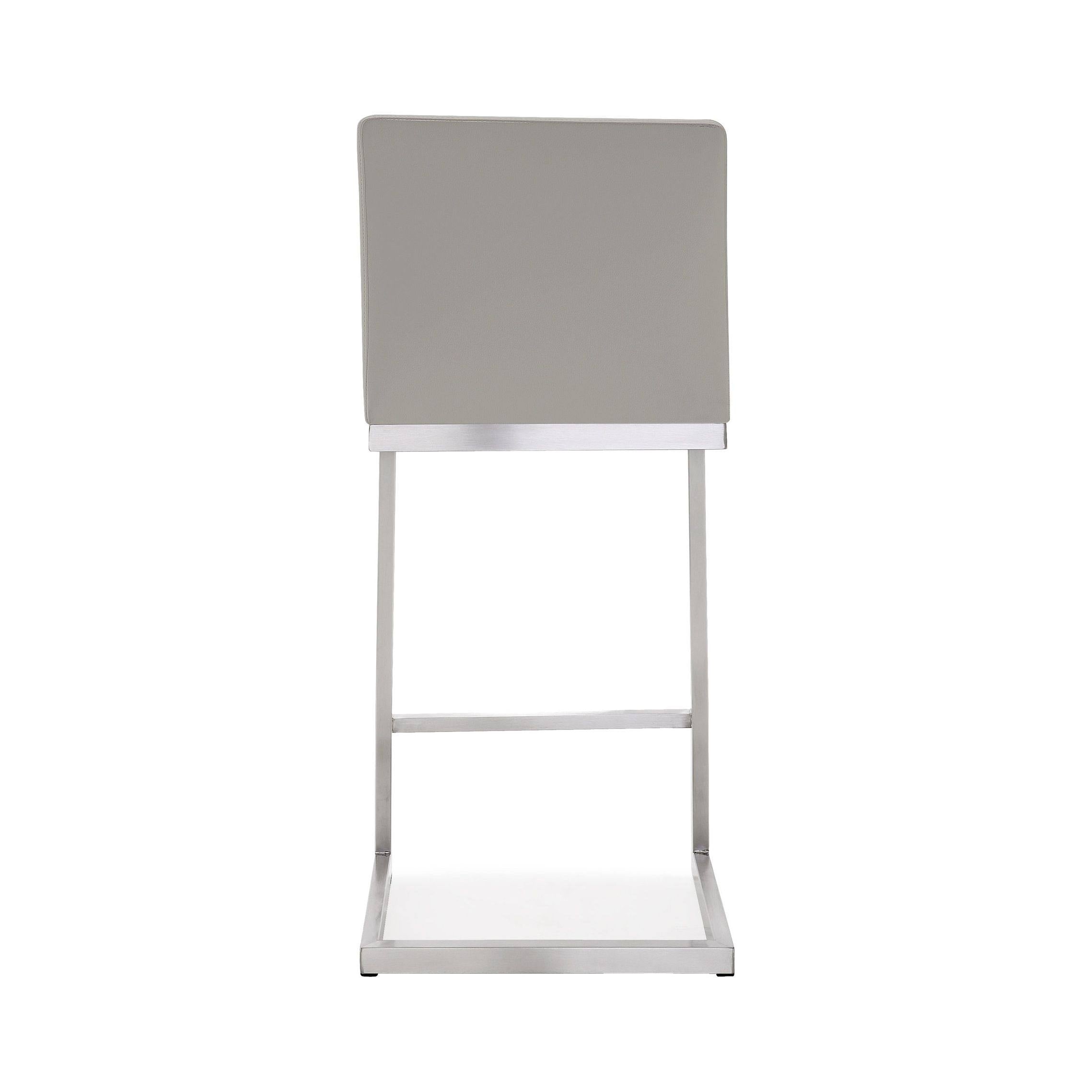 Light Grey Steel Barstool (Set of 2) A737246