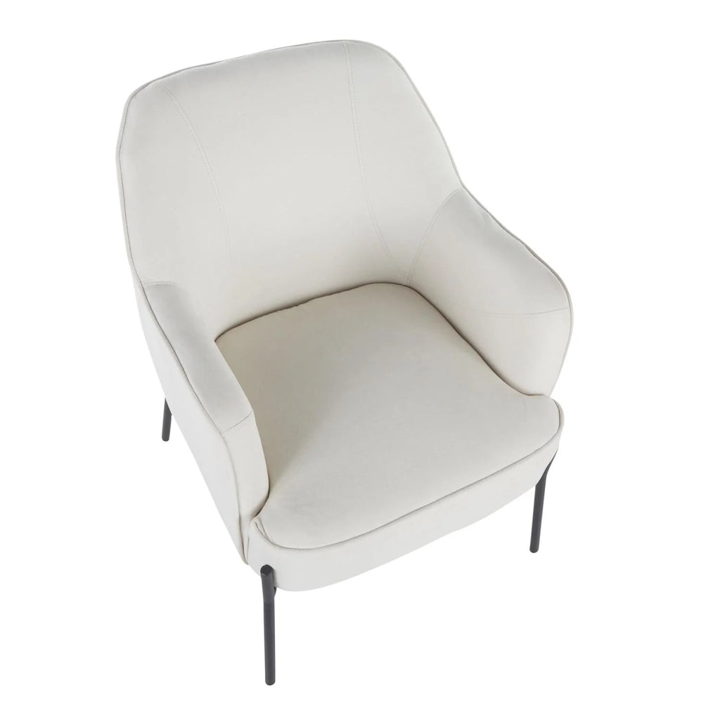 Black/Cream Accent Chair K586