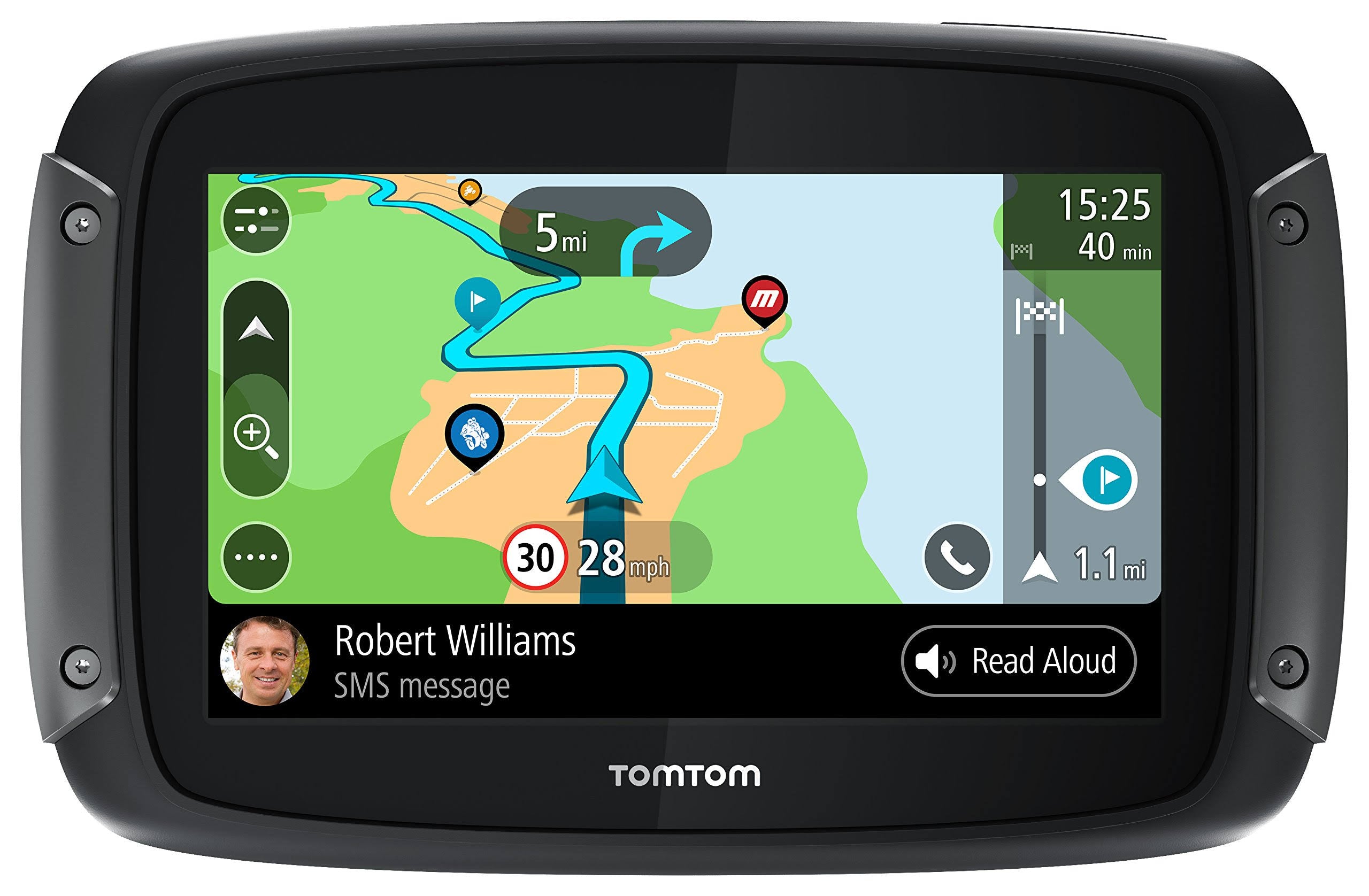 Motorcycle GPS Navigator with 4.3" Widescreen Display O883249