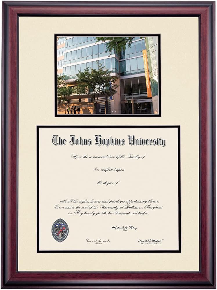 14 x 17 Black/Gold Mat Diploma Frame C98916