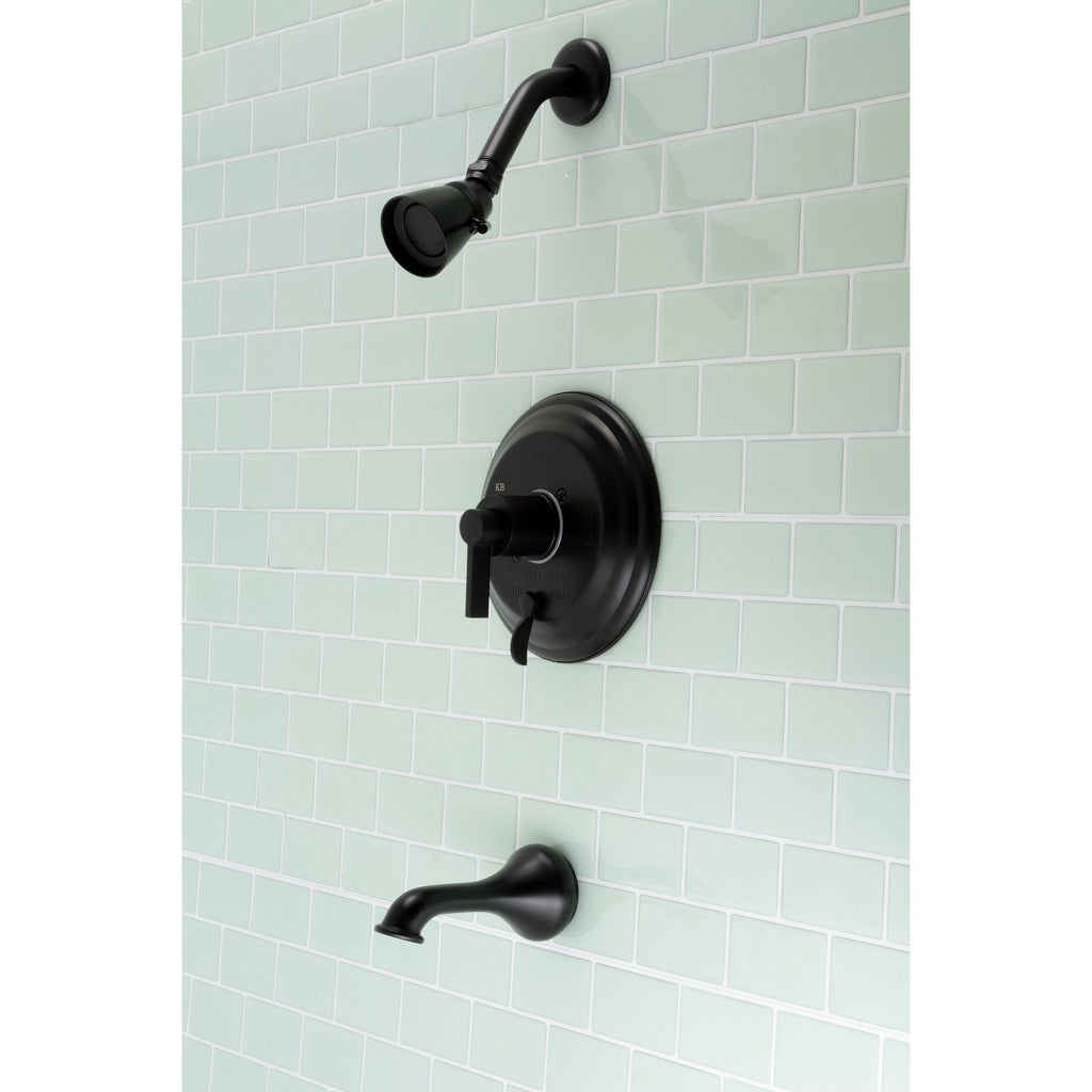 Antique Brass Tub and Shower Faucet V3428