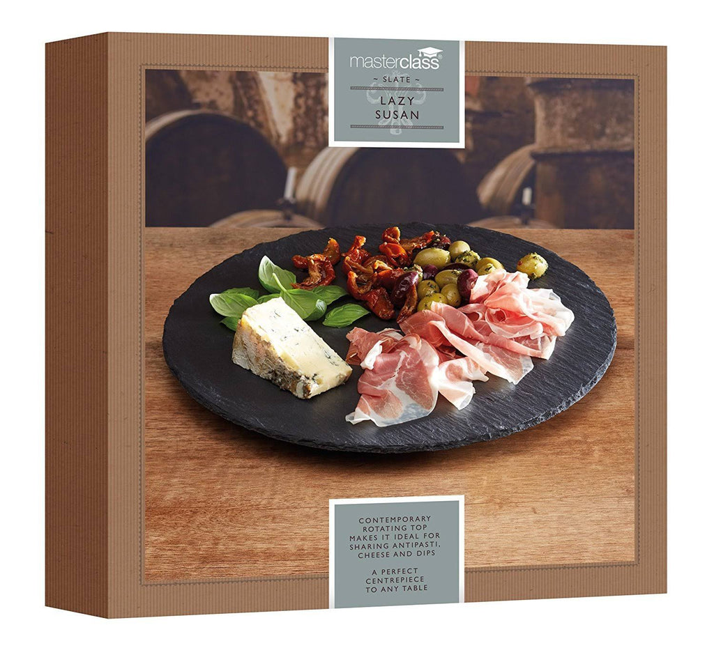 Slate Lazy Susan Turntable Platter, 35 cm D4110