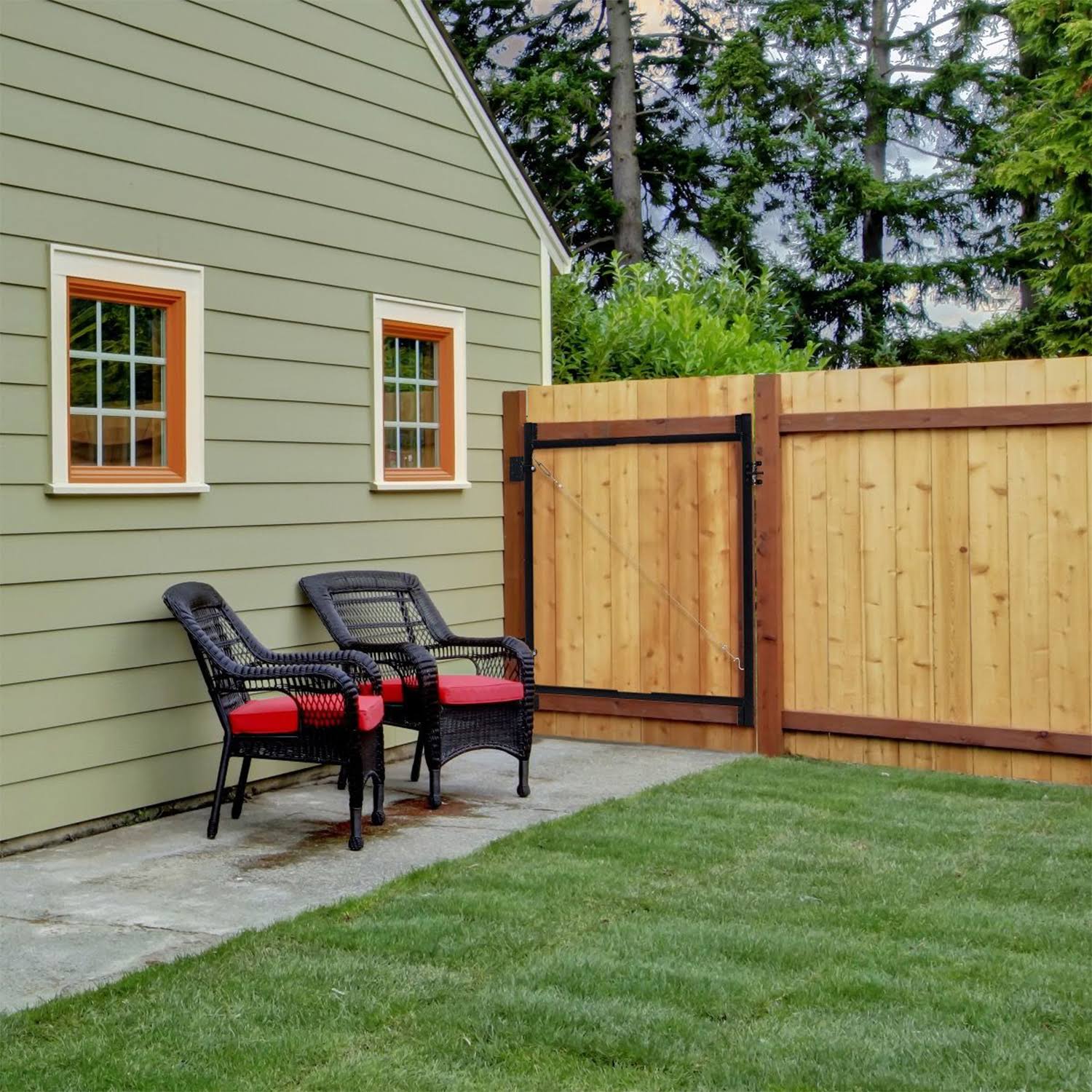 Steel Frame Gate Building Kit, 60x22-96 inch Wide Opening (2 Pack) U6546
