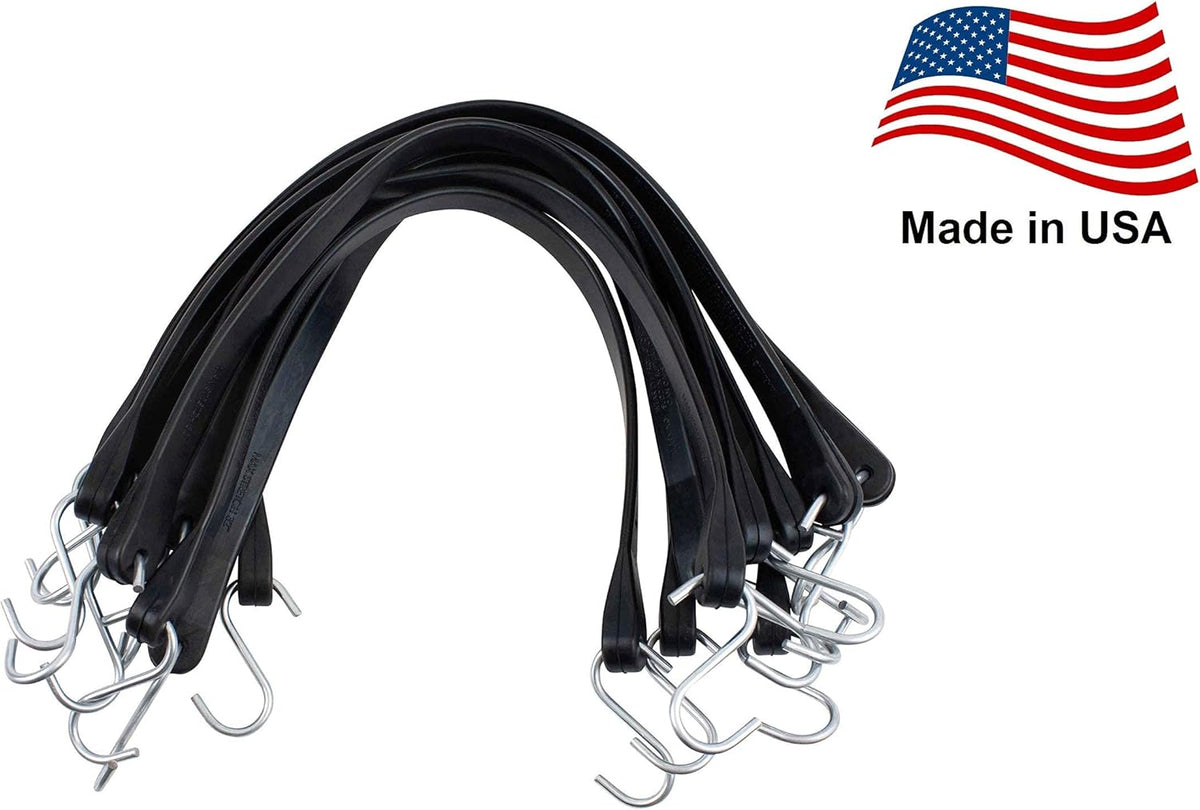15" EPDM Rubber Bungee Straps - 50 Pack Y41487