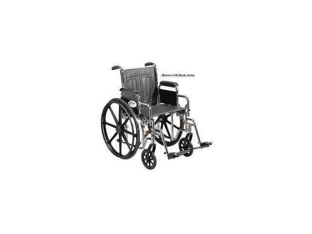 Heavy Duty Wheelchair with Detachable Full Arms and Elevating Leg Rests J29244