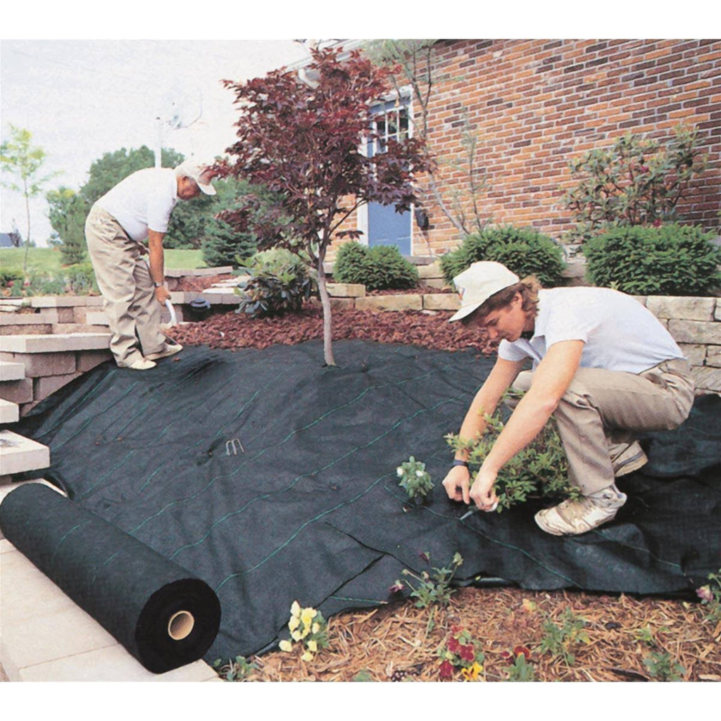 20 Year 250 x 4& 4 oz Landscape Fabric Weed Barrier (2 Pack) F650