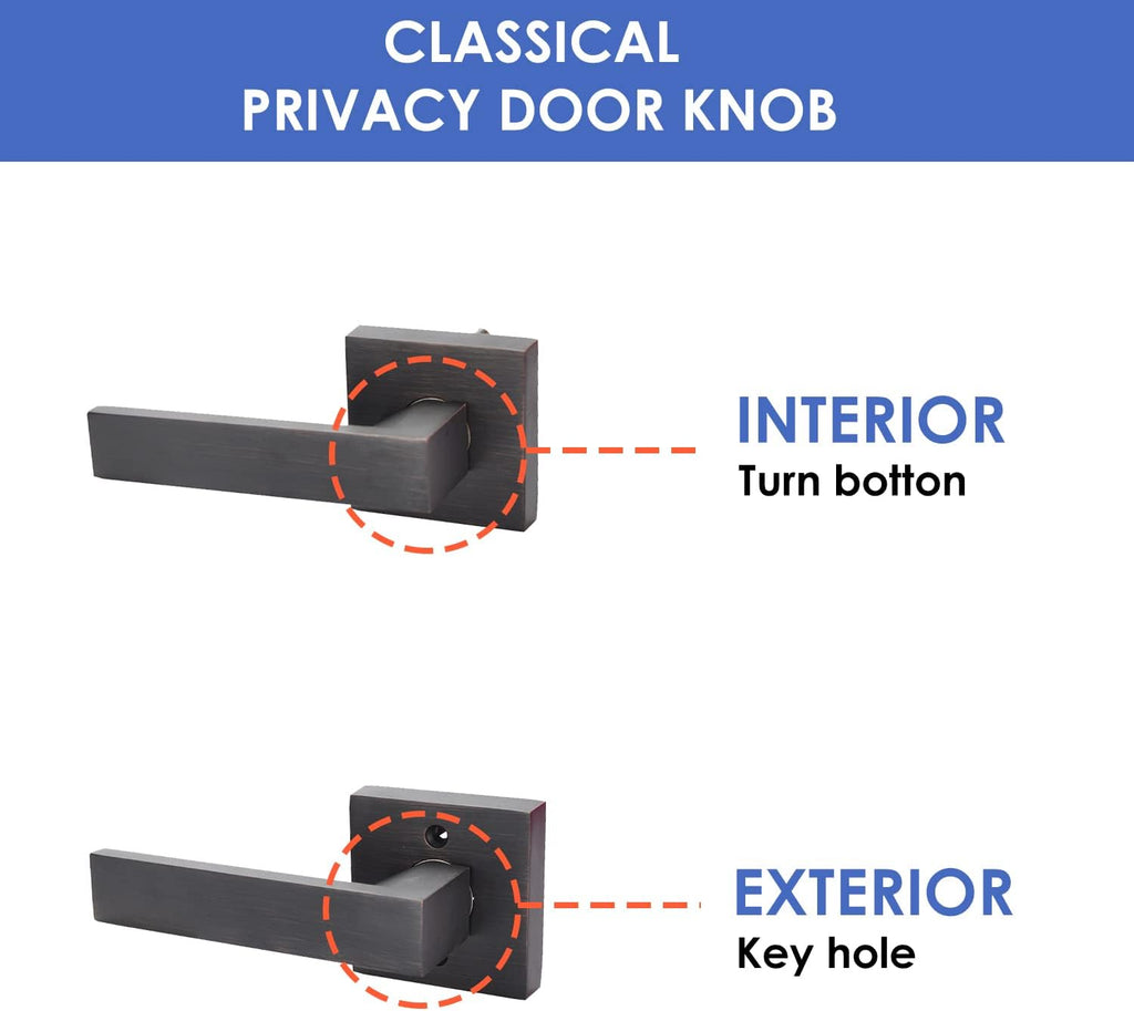 Brushed Bronze Zinc Alloy Door Lever Lock Z240595