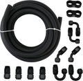 5/8" 10AN 20FT Nylon Stainless Steel Braided Fuel Line Kit M810026