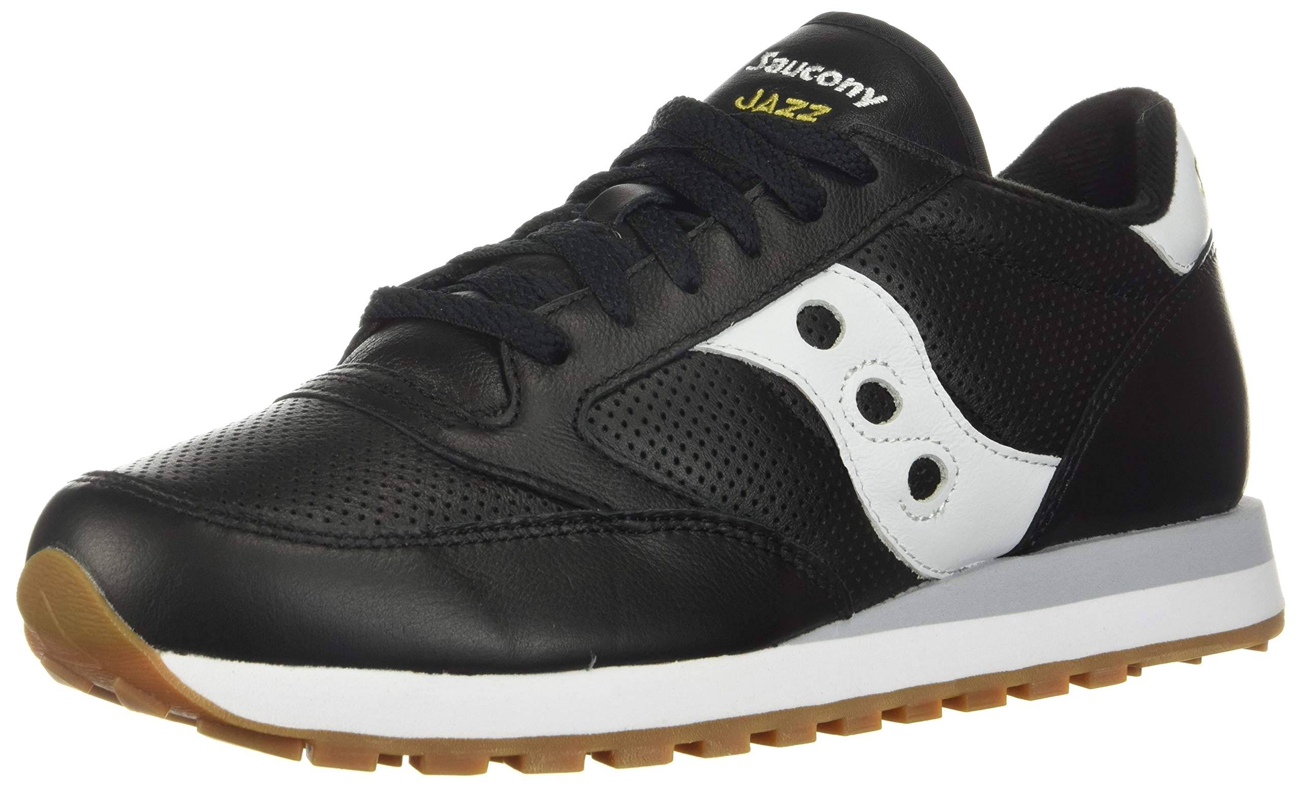 Leather Black White Jazz Original Shoes T8869
