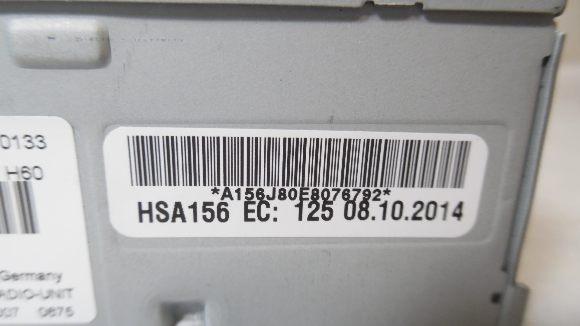 2009-2016 Audi Q5 Radio Media Receiver Trunk Mounted OEM S420