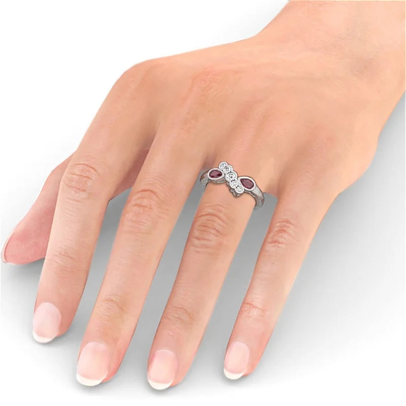 14K White Gold Eternity Band Size 9.5 E93558