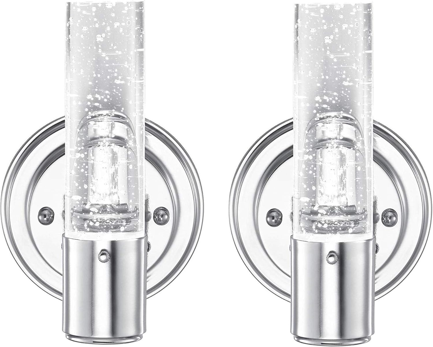 Chrome LED Indoor Wall Sconce 2 Pack T313004
