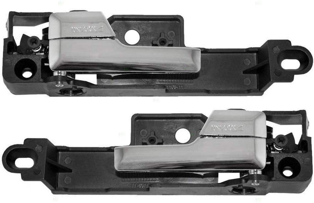 Front Left & Front Right Door Handle with Chrome Lever 2 Pc Set W64074
